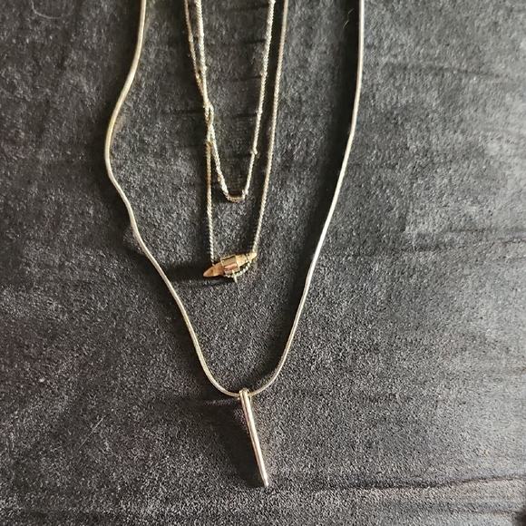Elegant Gold 3 Tier Necklace - Picture 1 of 3